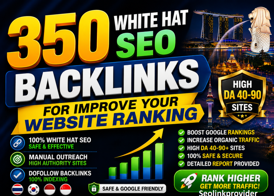 Make 350 White Hat Seo Backlinks For Improve Your Website Ranking