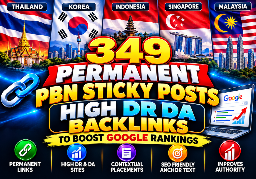 349 Permanent PBN Sticky Posts High DR DA Backlinks To Boost Google Rankings 