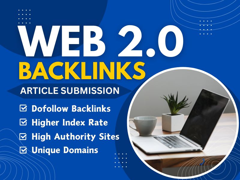I will personally generate 70 web 2.0 backlinks with High DA & PA websites