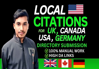 I will do 50 local citations and directory submission for local SEO