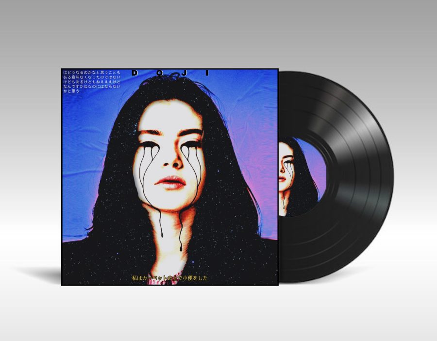 I will design an album cover or a poster in an artistic style