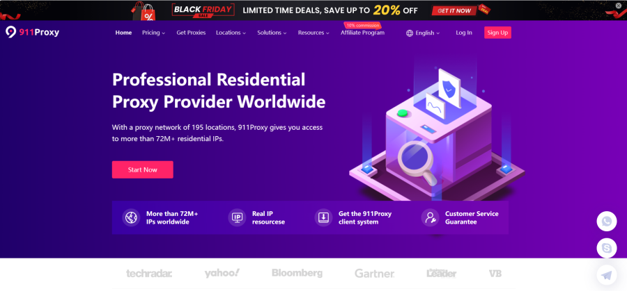 911PROXY-Professional Residential Proxy Provider Worldwide-Static Residential Plan