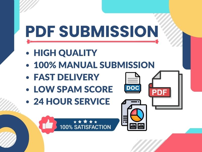I will Manually do 80 PDF Submission on High Quality Dofollow Sites 