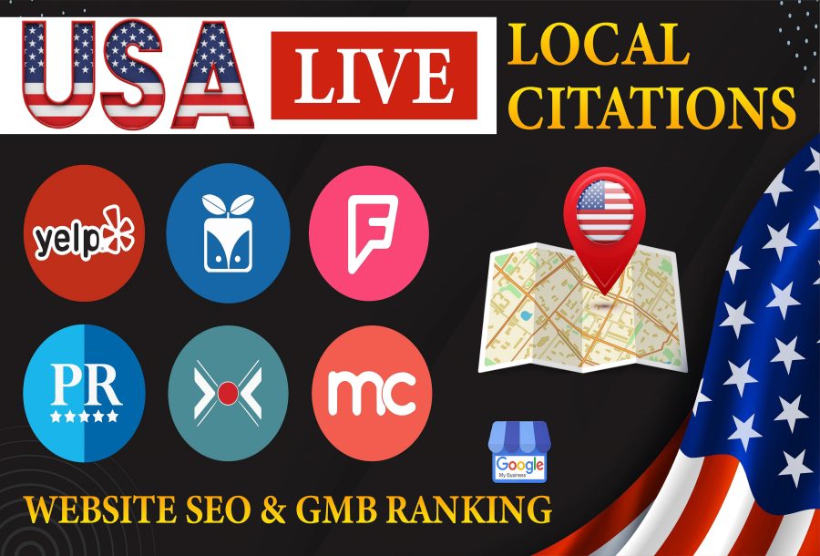 I will build 300 top USA local citations or Google Map Citation for Locally Ranking 