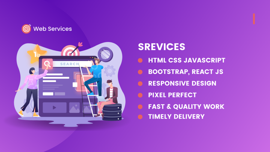 I will develop cutting edge website for you using HTML CSS Javascript or react js