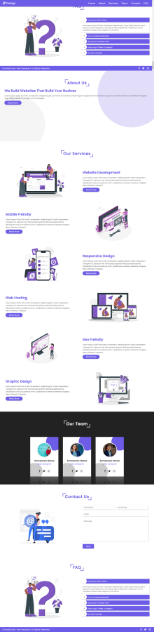 I will develop cutting edge website for you using HTML CSS Javascript or react js