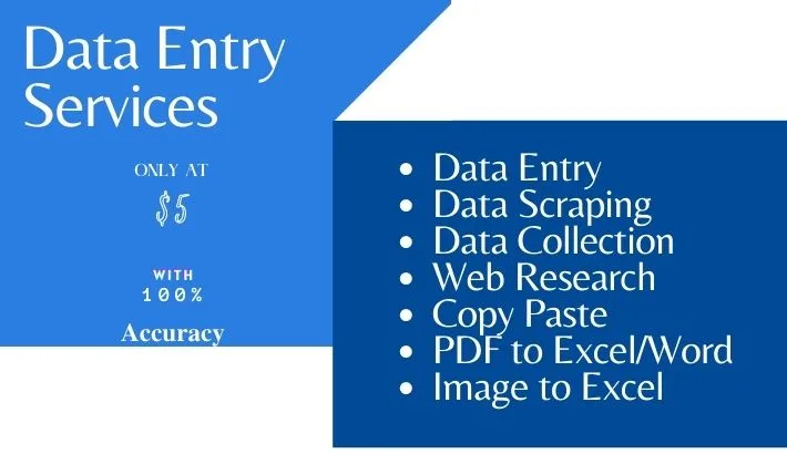 I will do excel data entry, copy paste, web research, data conversion work