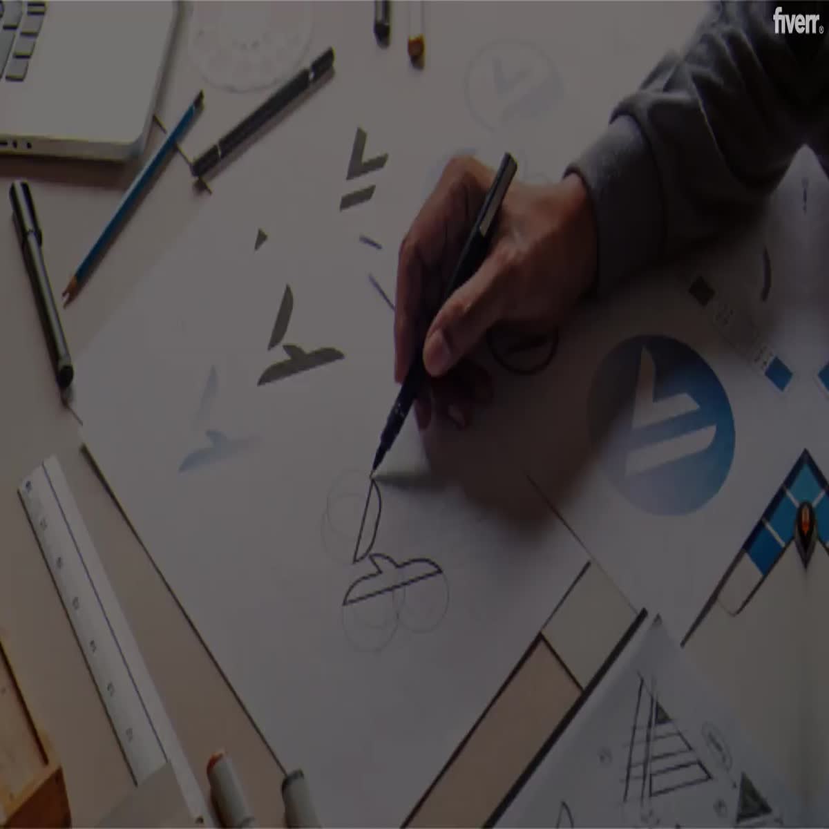 I will do simple, letter marks, wordmark logo for you