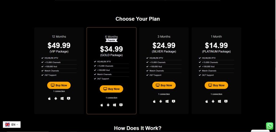  I will create a professional website for iptv reseller store wocommerce