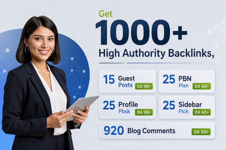 1000 High Quality Contextual Guest Post, PBN & Sidebar Backlinks