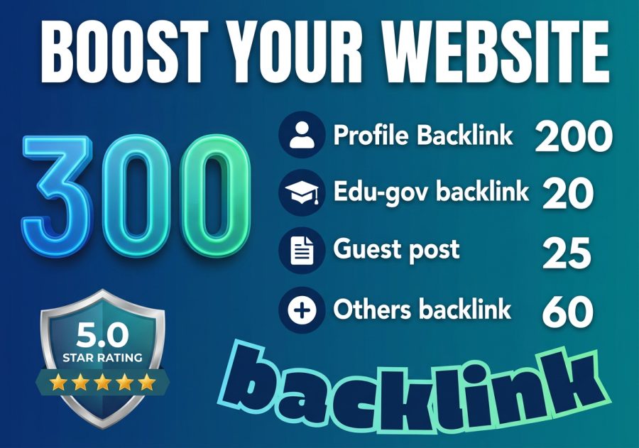 300 Premium Mixed Backlinks for Stronger SEO and Website Ranking