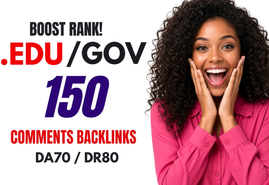 150 Hand Picked EDU/GOV Blog Comment Backlinks to Boost Google Keyword Rankings