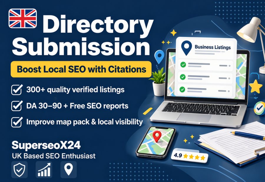 I will add UK local citations and directory listings for local SEO