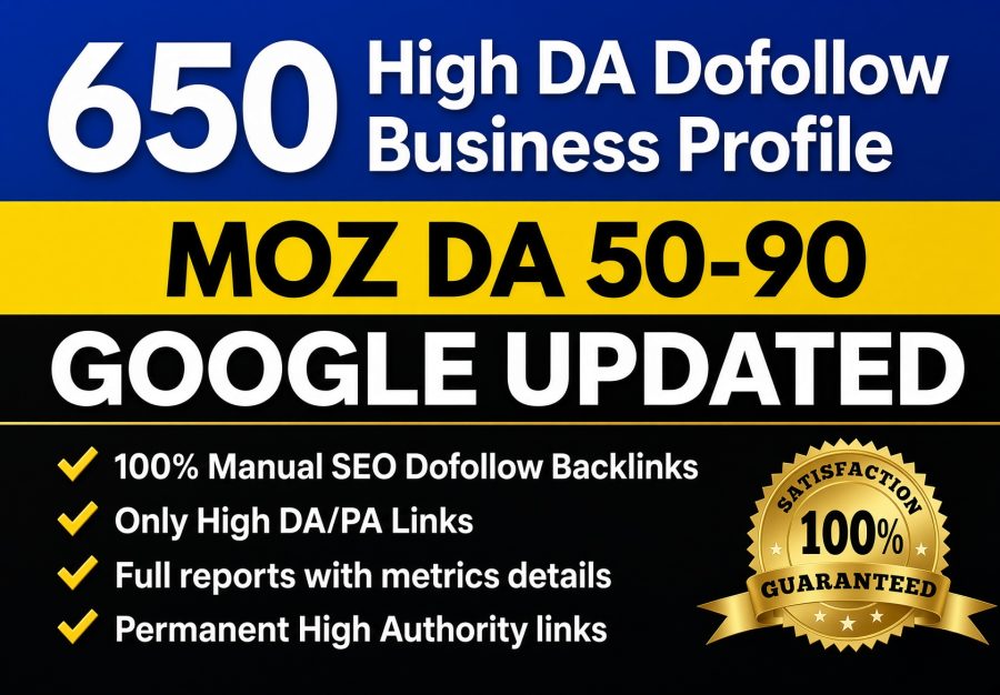 650 High DA 90+ Dofollow Profile Backlinks + 9000 Tier 2 Indexer Pyramid