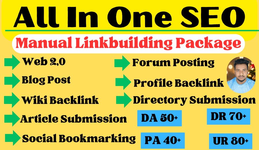  All in One Backlinks Web 2.0, Forum Posting, Directory/article Submissions.