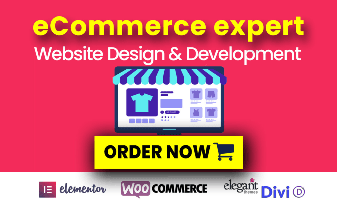 I will design, redesign, build, create ecommerce website online store with woo commerce