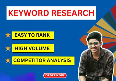i will do seo keyword research for competitor research