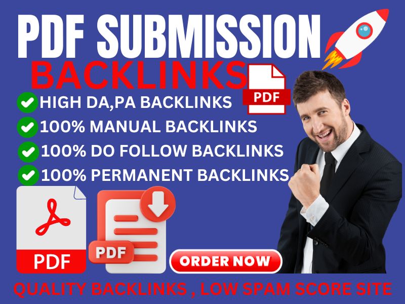 ; I Will Provide 500 PDF Submission Backlink High Authority Websites.