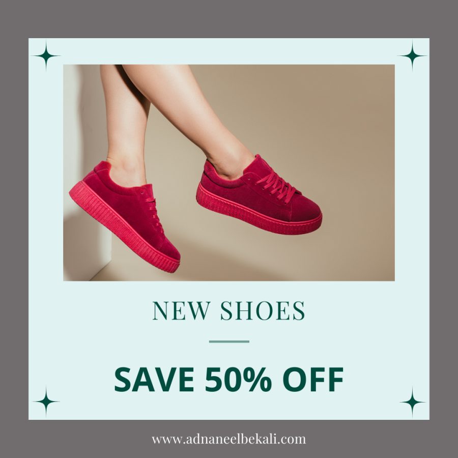 Social media advertising post design 