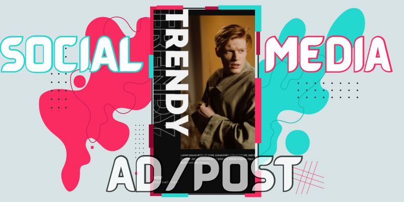 Social media advertising post design 