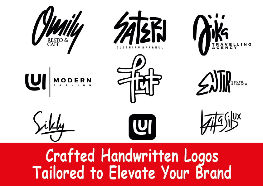 I will bespoke handwritten logo tailored for your brand identity