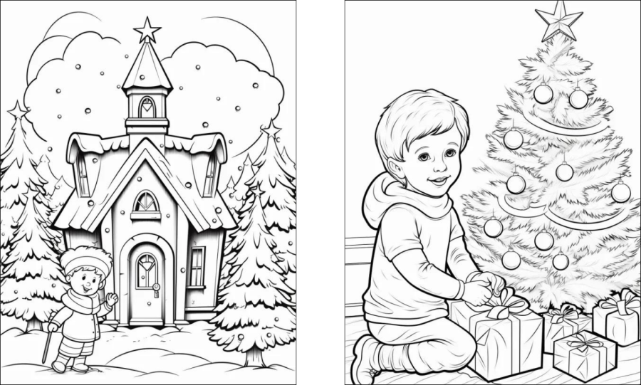 I'll create 5 coloring books for you