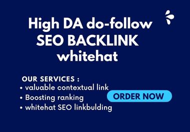 You will get relevant and high da do-follow SEO backlink