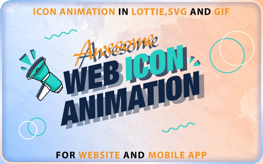 I will make icon animation in lottie, svg,json and animated gif for web