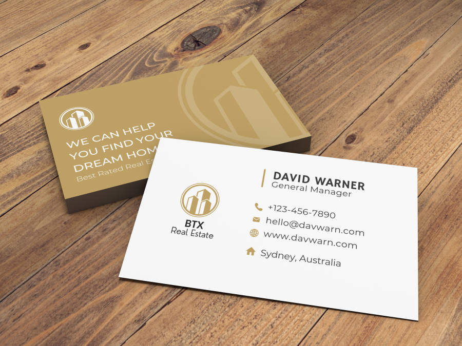 Business or Visiting cards double side design front and back