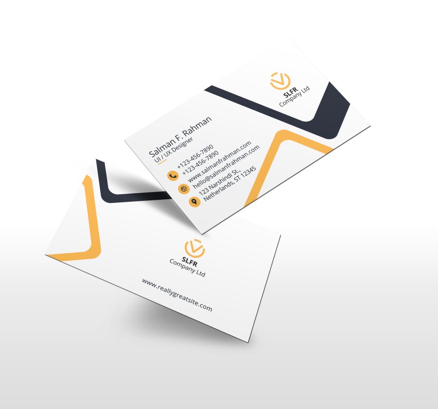 Business or Visiting cards double side design front and back