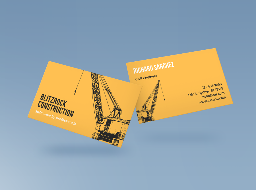 Business or Visiting cards double side design front and back