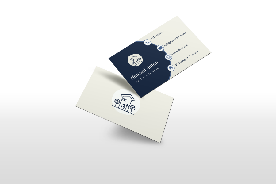 Business or Visiting cards double side design front and back