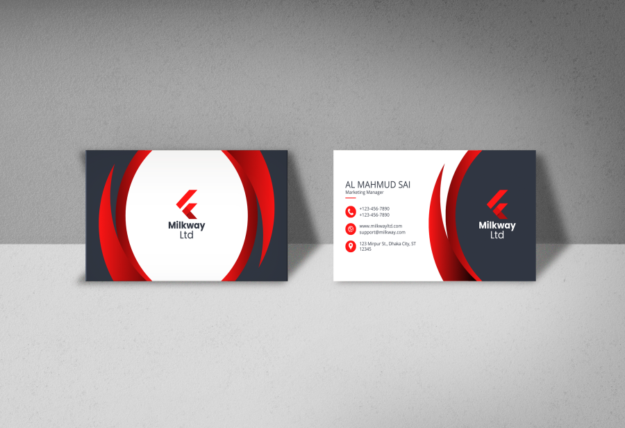 Business or Visiting cards double side design front and back