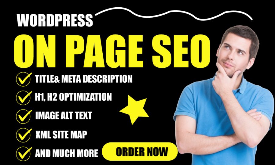 I will perfect on page SEO service on wordpress,wix, shopify Website