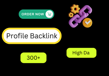 Get 65 HQ.Profile creation backlinks