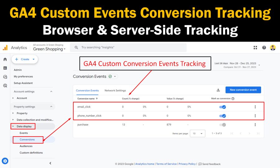 Setup Google Analytics 4 GA4 Ecommerce Events Tracking GA4 Server Side Tracking, Google Tag Manager