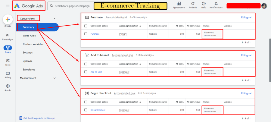 Setup Google Ads Adwords Conversion Tracking, Ecommerce Tracking, Ads Conversion Tracking By GTM