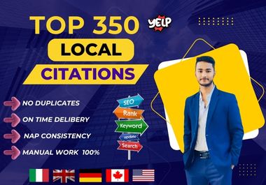 I will do top 120 USA, UK, Canada local citations for local SEO 