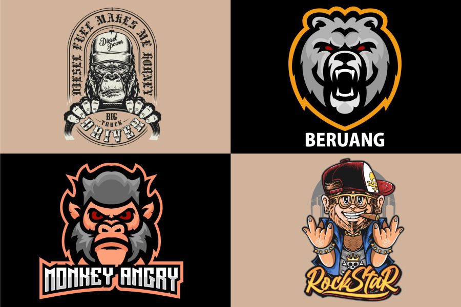 I will do luxury lion gorilla wolf etc logo for you
