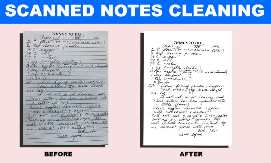 Clean old note recipe note Diary notes,songs etc