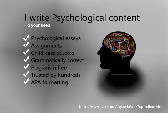 I will be a psychological content writer