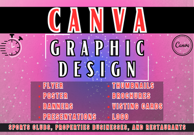 I will be Canva graphic design virtual assistant, for presentations, flyers, banners, and posters