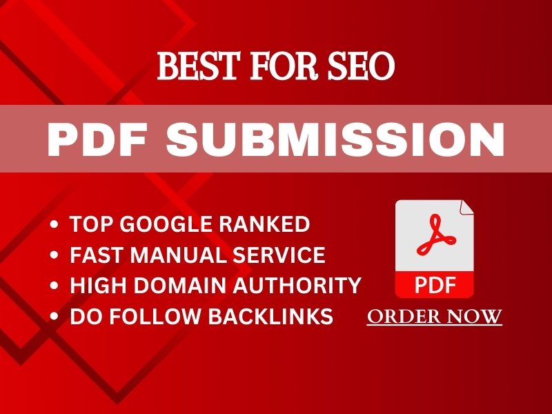 I will do manually PDF\ Article submission to top 100 pdf sharing sites