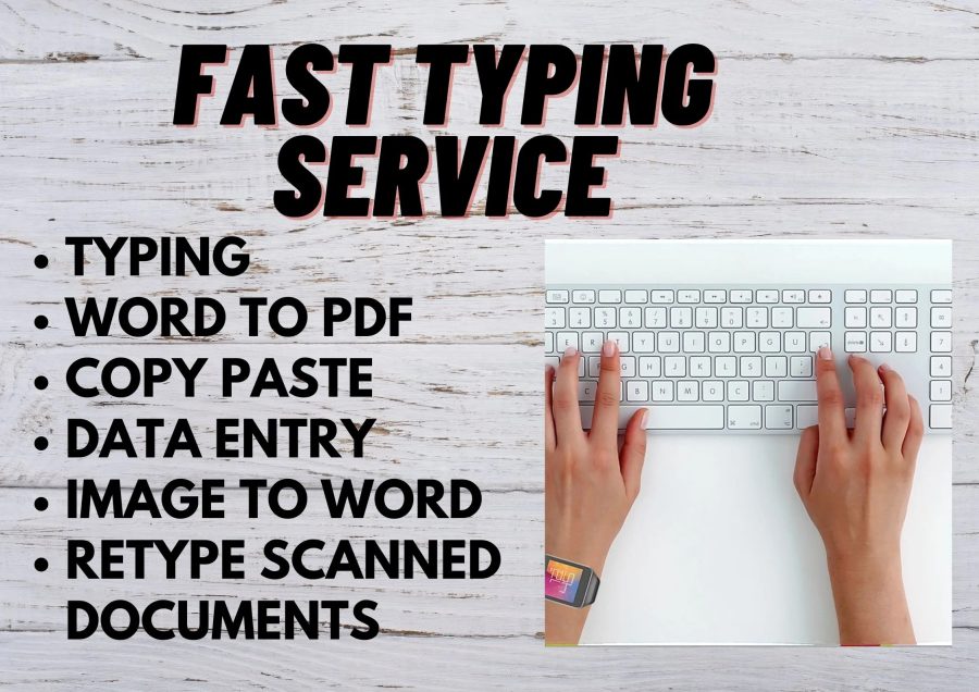 I can do typing work pdf to word image to word 