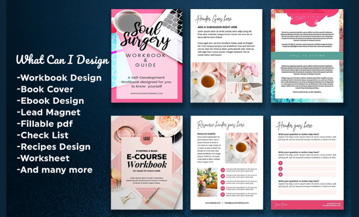 I will design PDF ebooks, PDF lead magnets