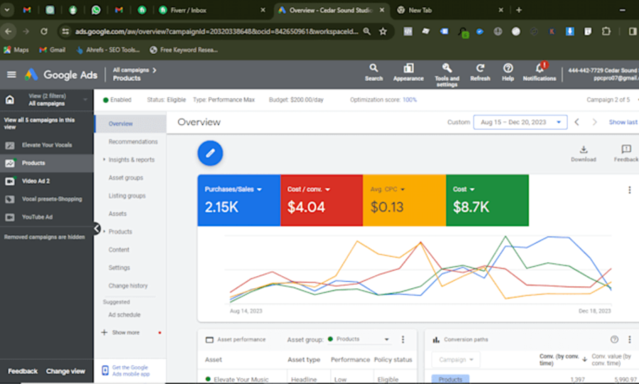 I will setup manage and optimize your google ads ppc campaign 