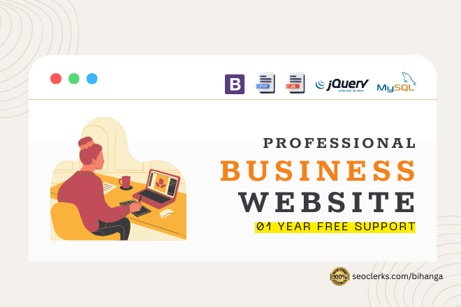 Design and develop clean and modern business website