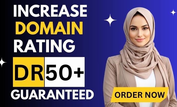 I will increase domain rating ahrefs dr with SEO dofollow backlinks