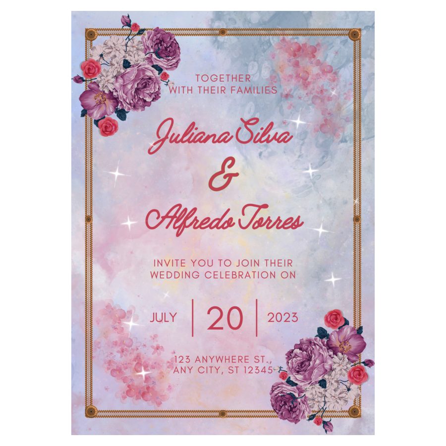 I will design attractive and unique wedding card in just 4hrs 