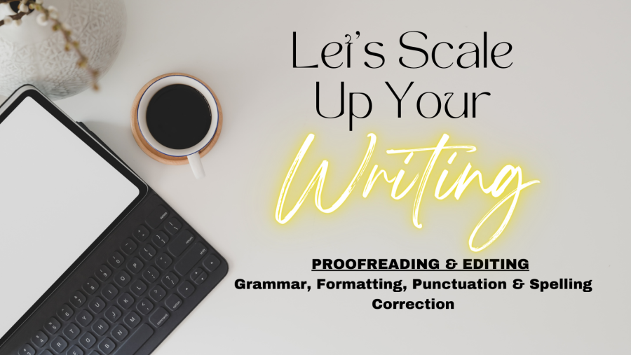 I will proofread and correct grammar, spelling, punctuation and formatting